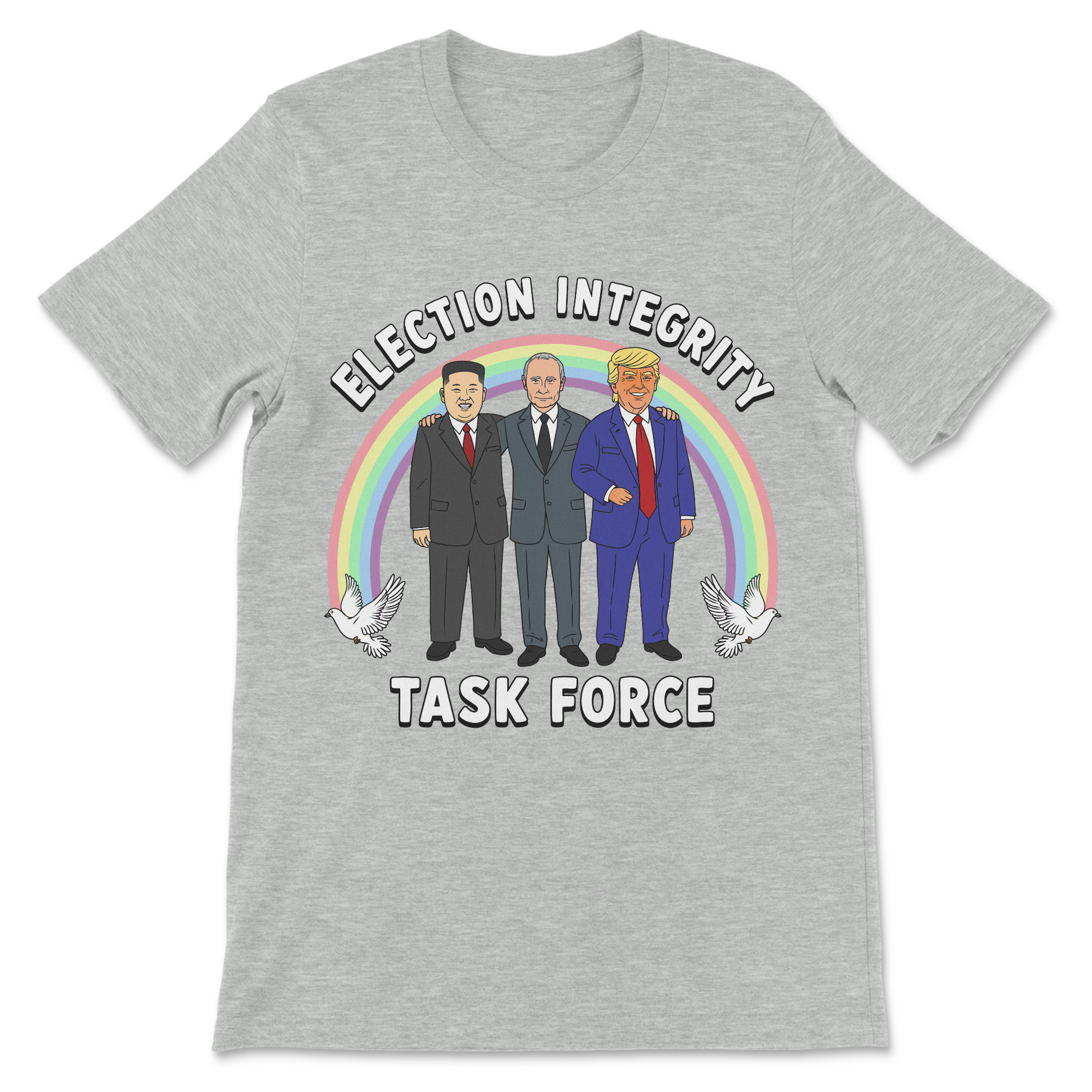 Funny controversial shirt featuring the fictional Election Integrity Task Force.
