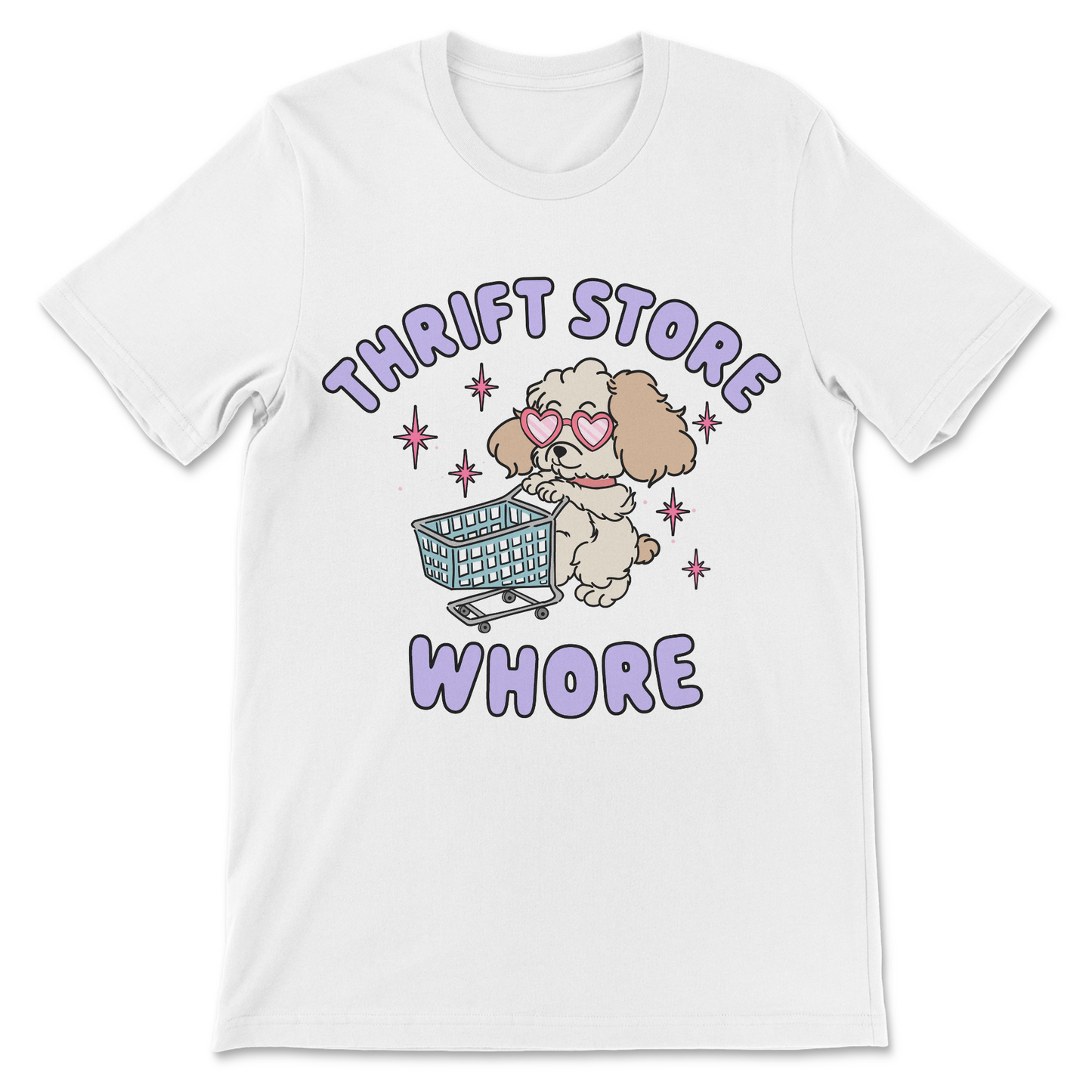 funny vulgar womens graphic tee thrift joke
