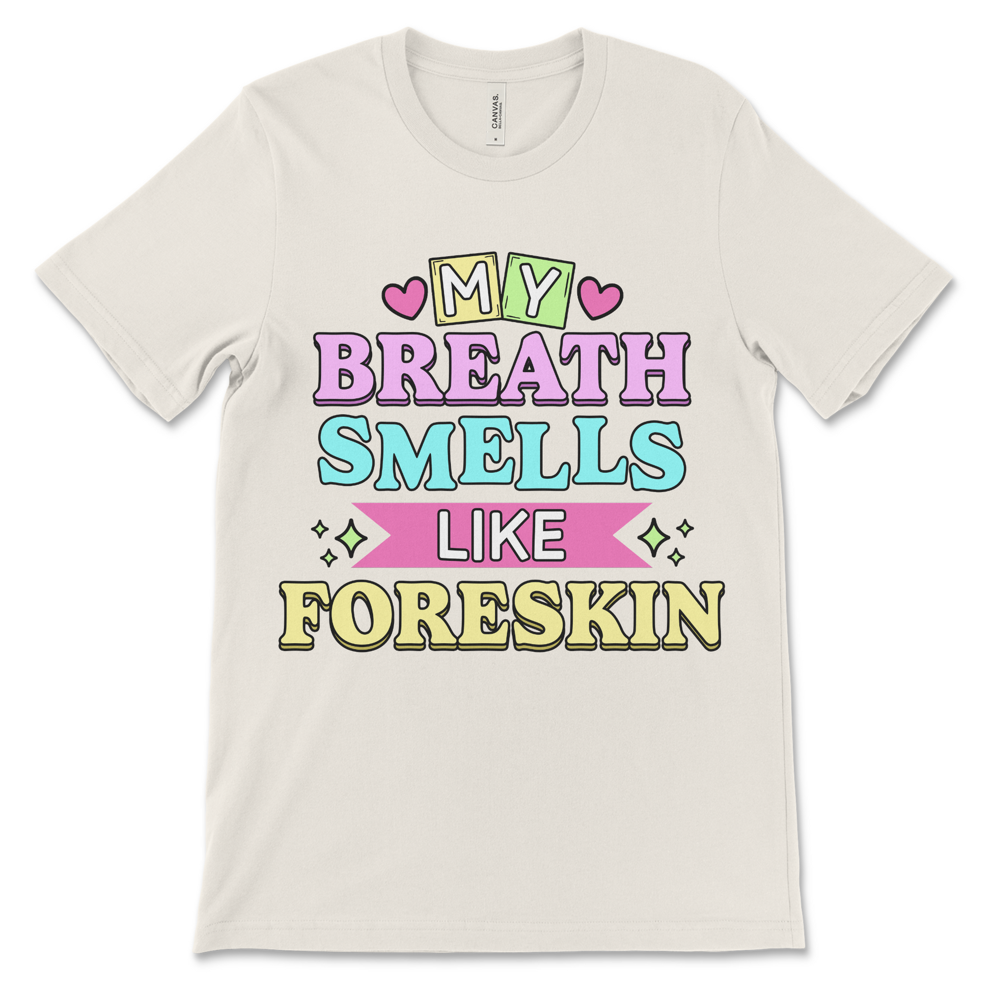 My Breath Smells Like Foreskin is a deeply inappropriate meme shirt made for fans of offensive jokes, gross-out humor, and unfiltered internet energy.