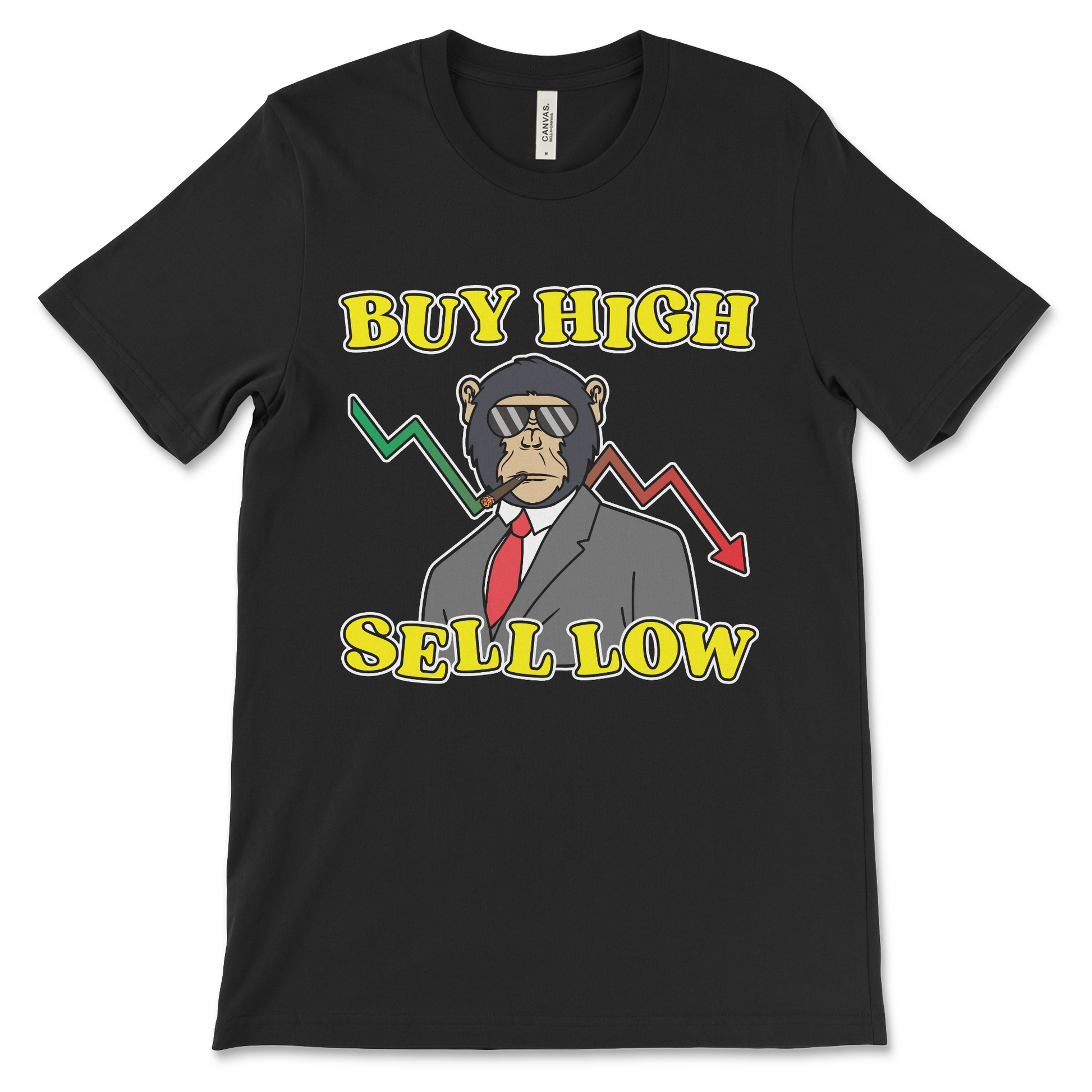 Funny crypto meme shirt featuring a joke about cryptocurrency, Bitcoin, and crypto bros. The perfect shirt for stock traders, investors and crypto trading apes.