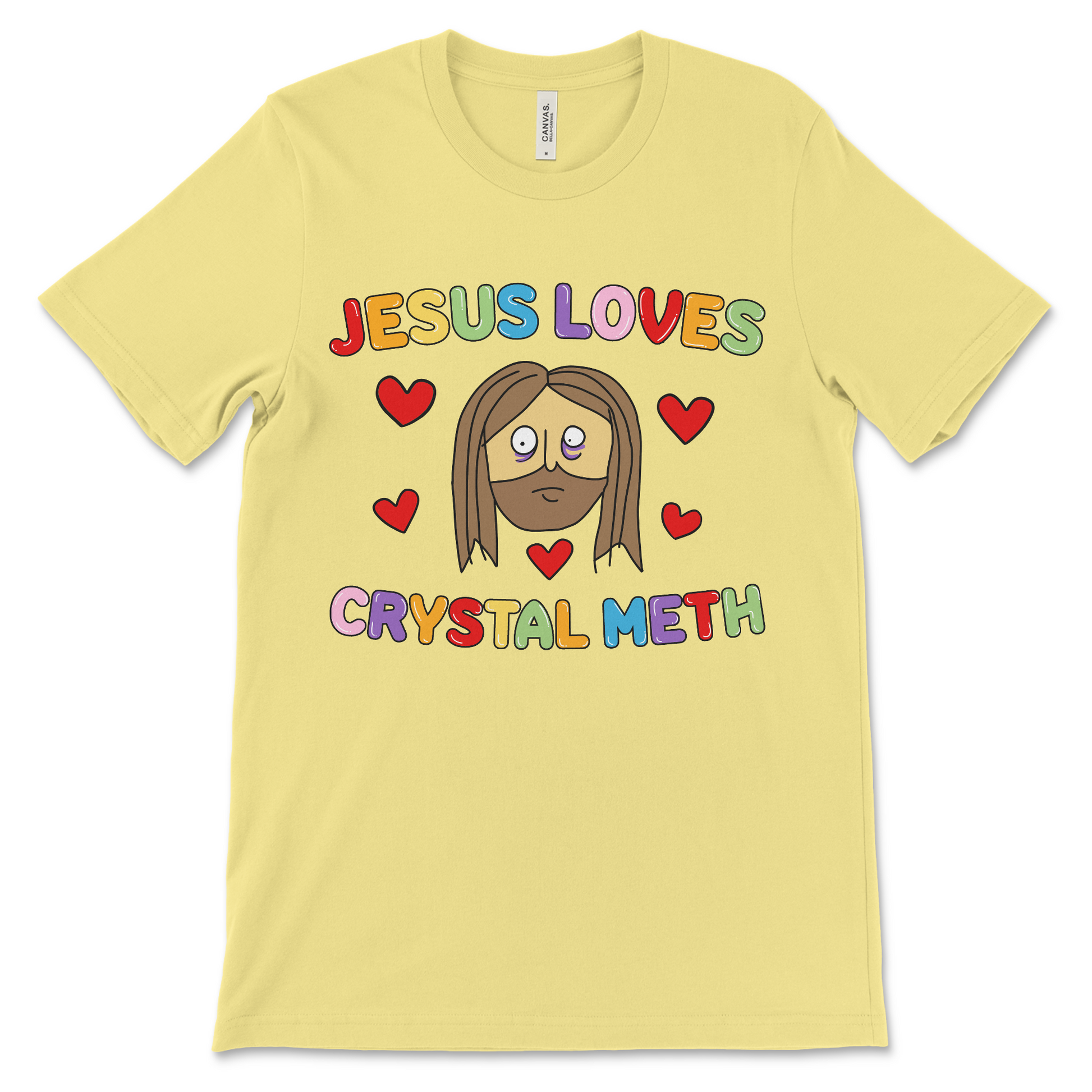 Dark humor Jesus meme shirt – inappropriate crystal meth t shirt with shocking design