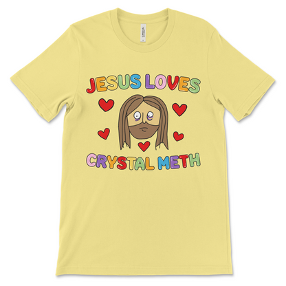 Dark humor Jesus meme shirt – inappropriate crystal meth t shirt with shocking design