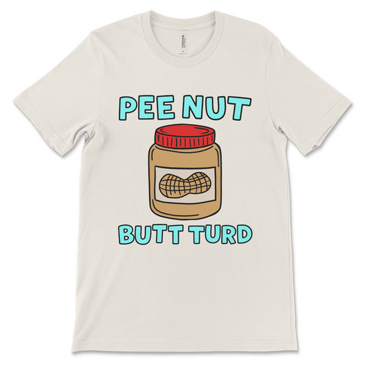 Random nonsense shirt in a weird, immature graphic style.
