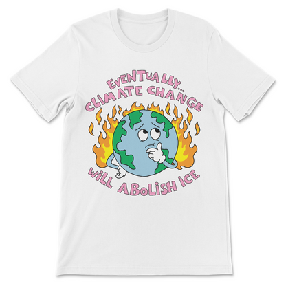 Weird offensive political shirt with Abolish ICE phrase

