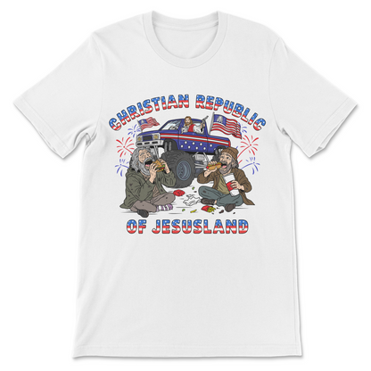 christian republic of jesusland shirt funny political satire tee
