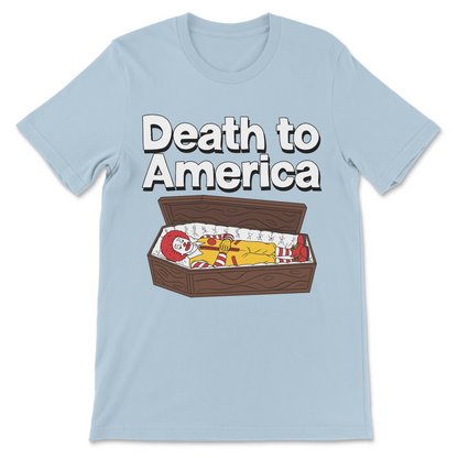 funny USA parody shirt dead clown design america decline satire graphic
