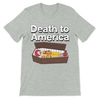 dead clown USA shirt funny anti america graphic shirt fast food politics satire
