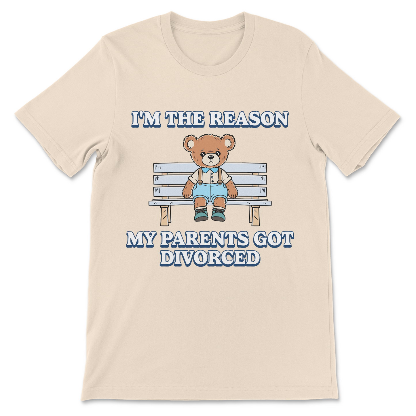 sarcastic novelty shirt I'm the reason my parents got divorced
