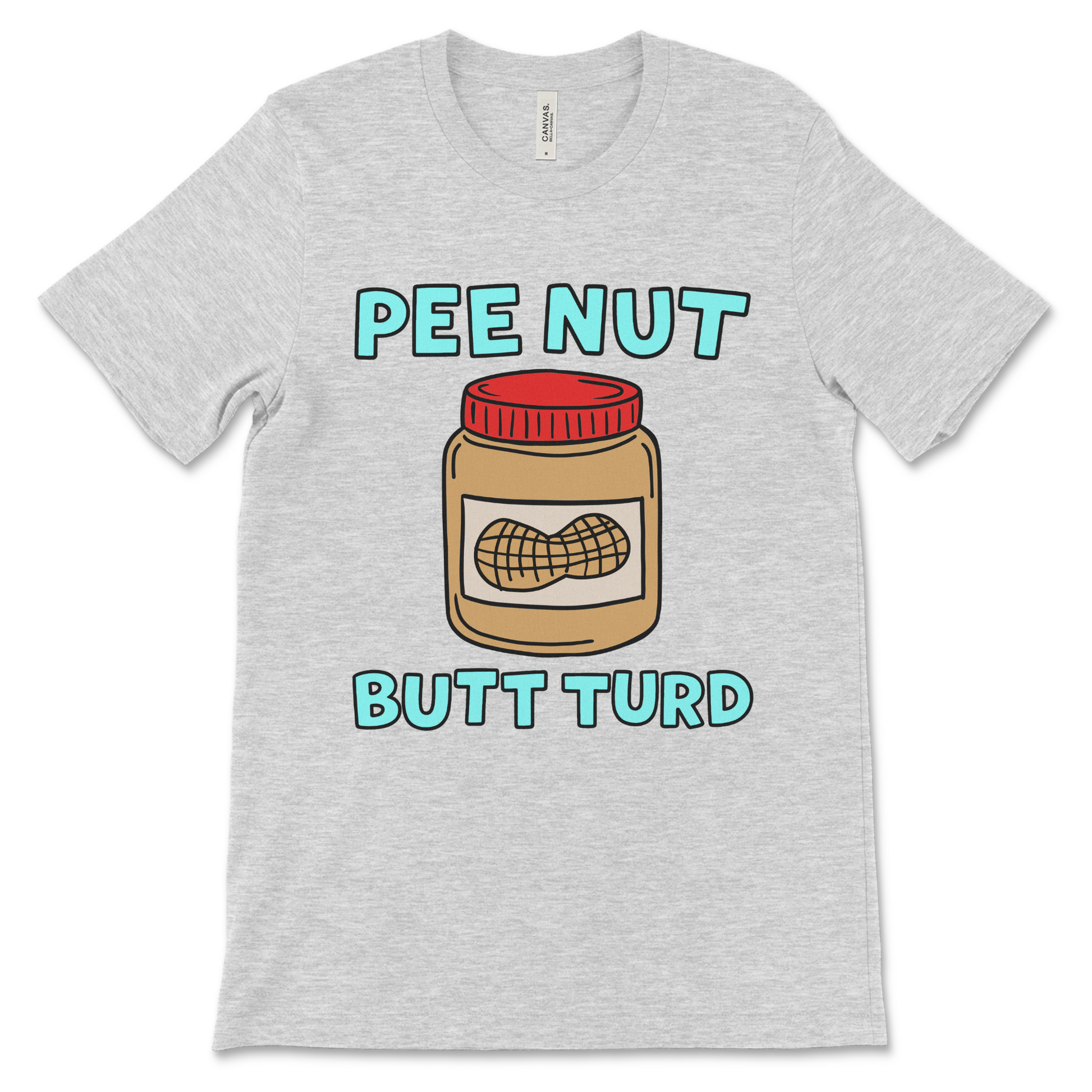 Unhinged meme tee featuring poop humor.
