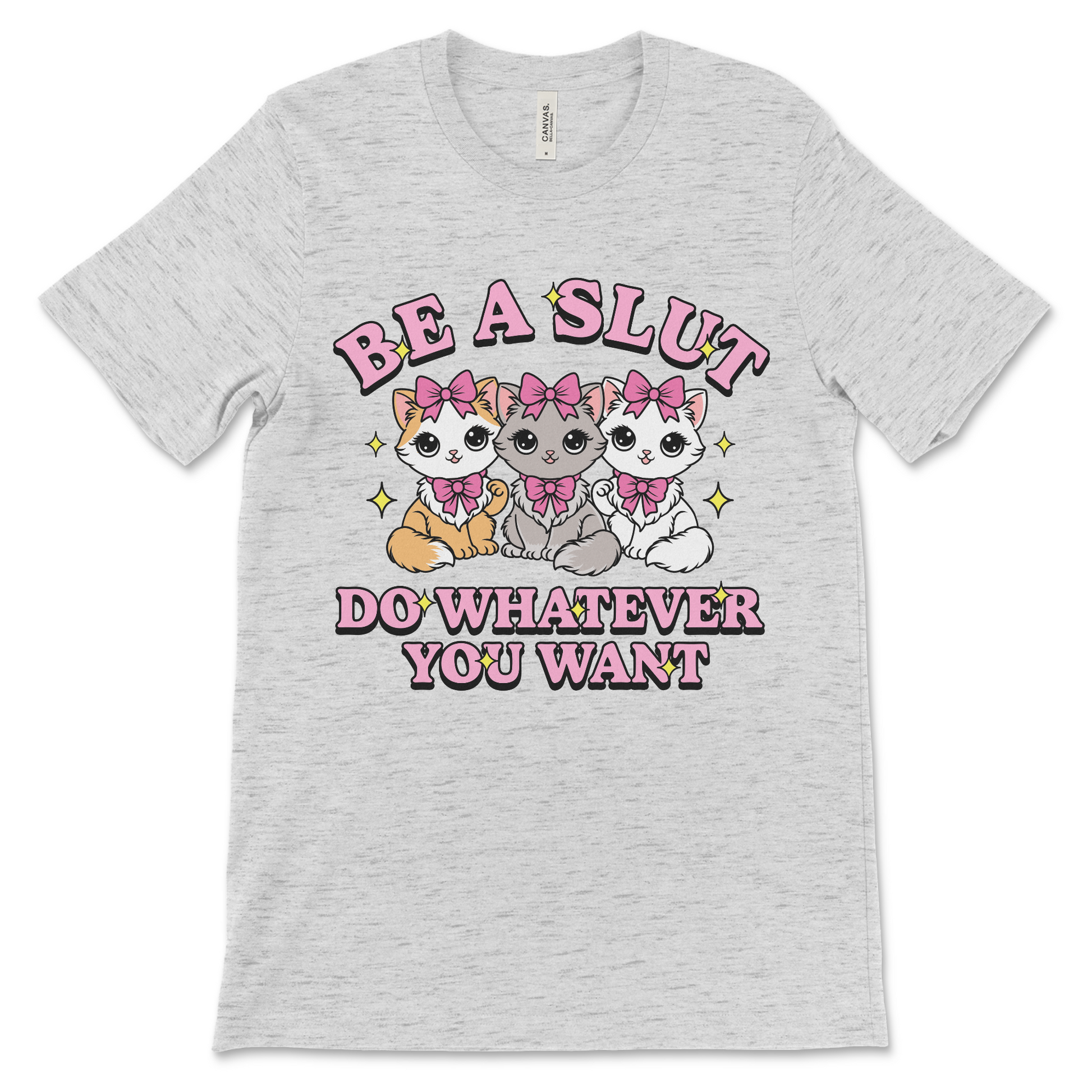 NSFW offensive women’s shirt with dirty ironic slogan.