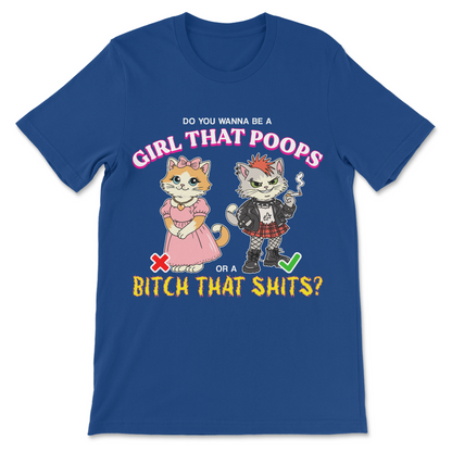 bitchy attitude shirt for women, funny poop shirt