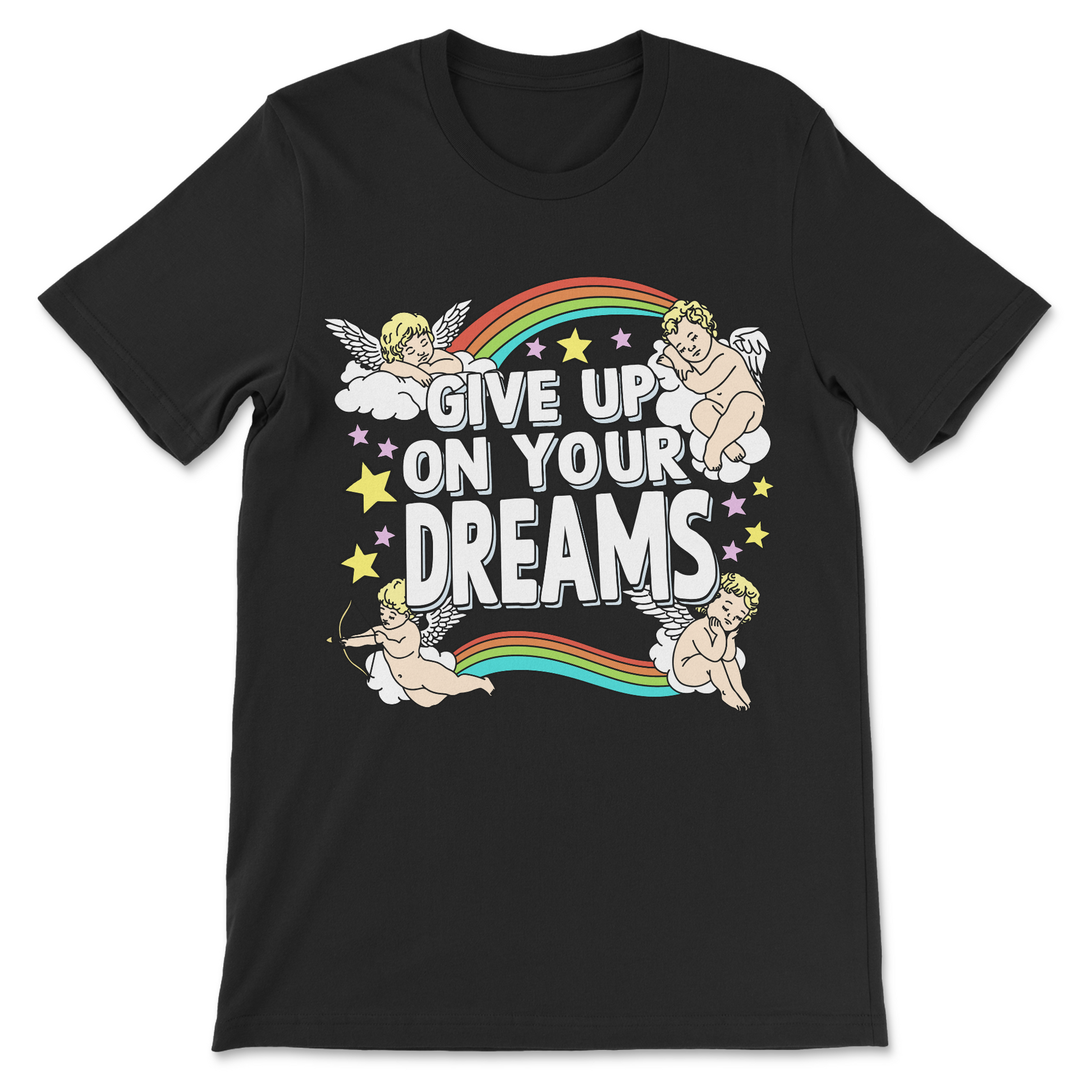 give up on your dreams novelty shirt funny graphic tee
