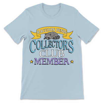 Crude raccoon penis club member graphic shirt