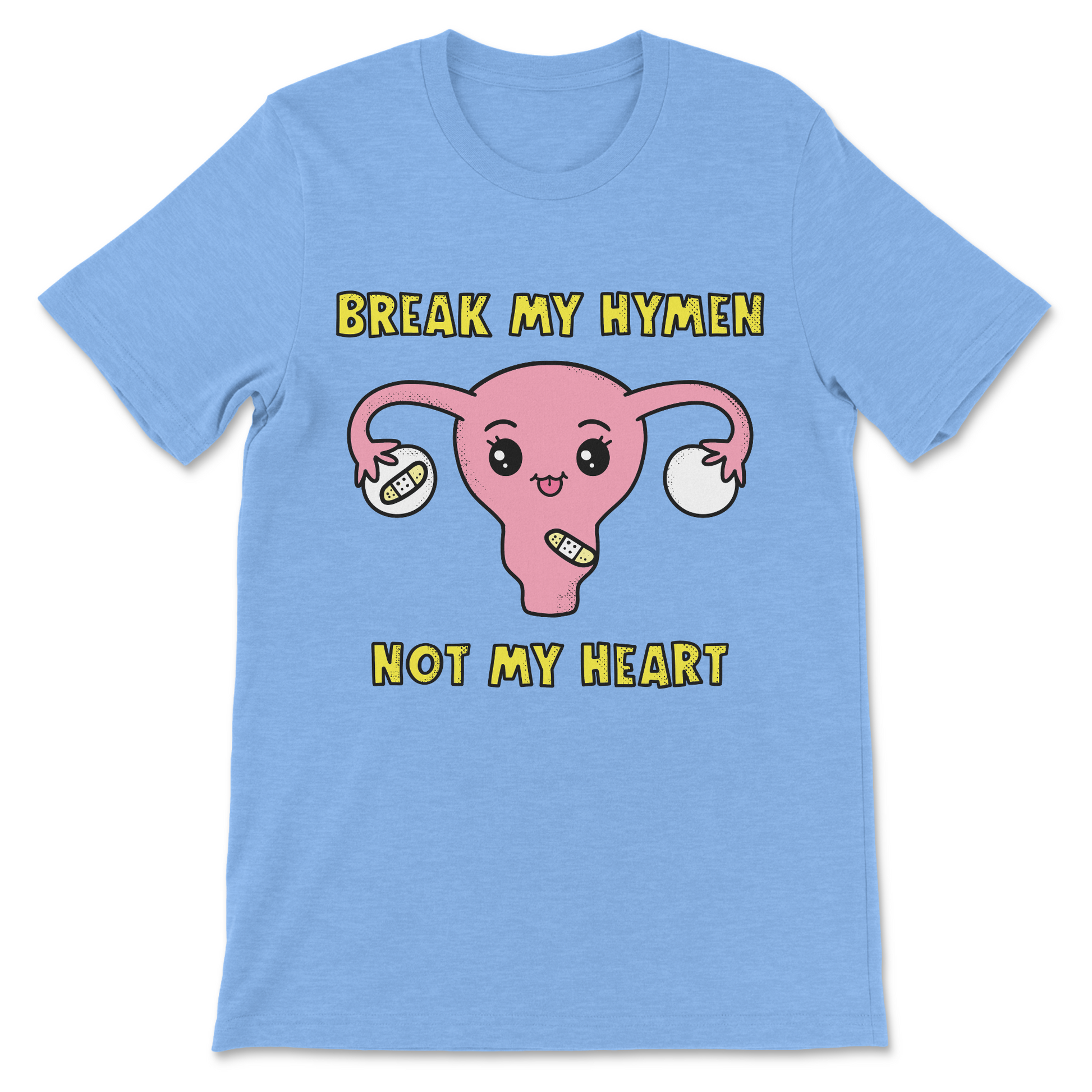 inappropriate women's shirt with heartbreak humor
