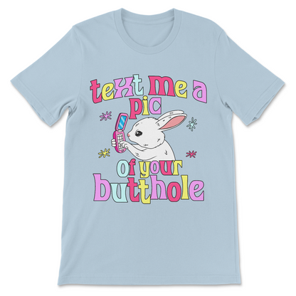 Offensive humor t shirt with crude message
