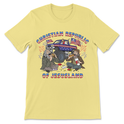 jesusland parody shirt religious political meme tee
