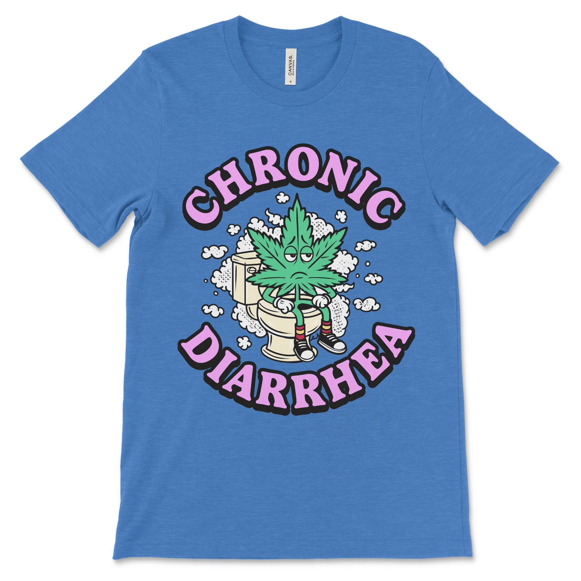 Offensive marijuana shirt with dark humor and inappropriate graphic. Ideal for stoners with a love for poop jokes and weird tees.