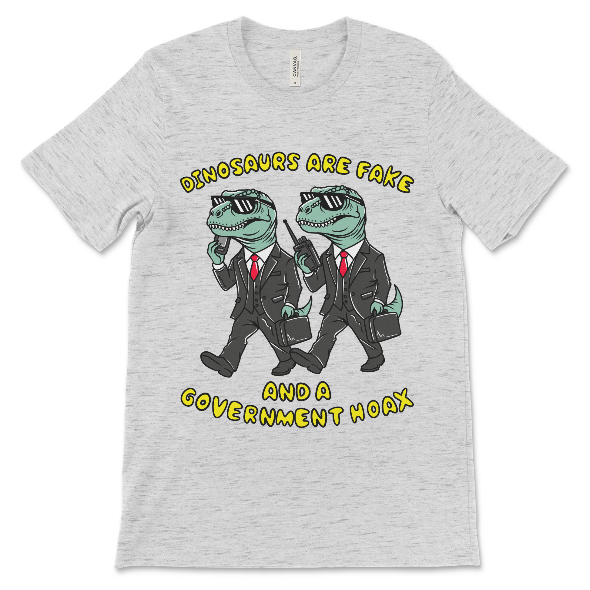Offensive parody tee for skeptics who believe dinosaurs never existed