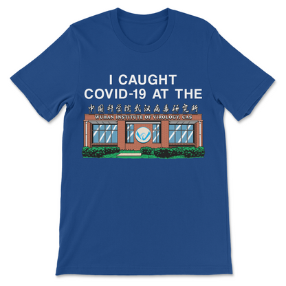 Wuhan Institute funny shirt with COVID-19 souvenir joke design