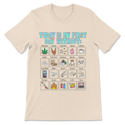 funny cursed addiction shirt about quitting bizarre things