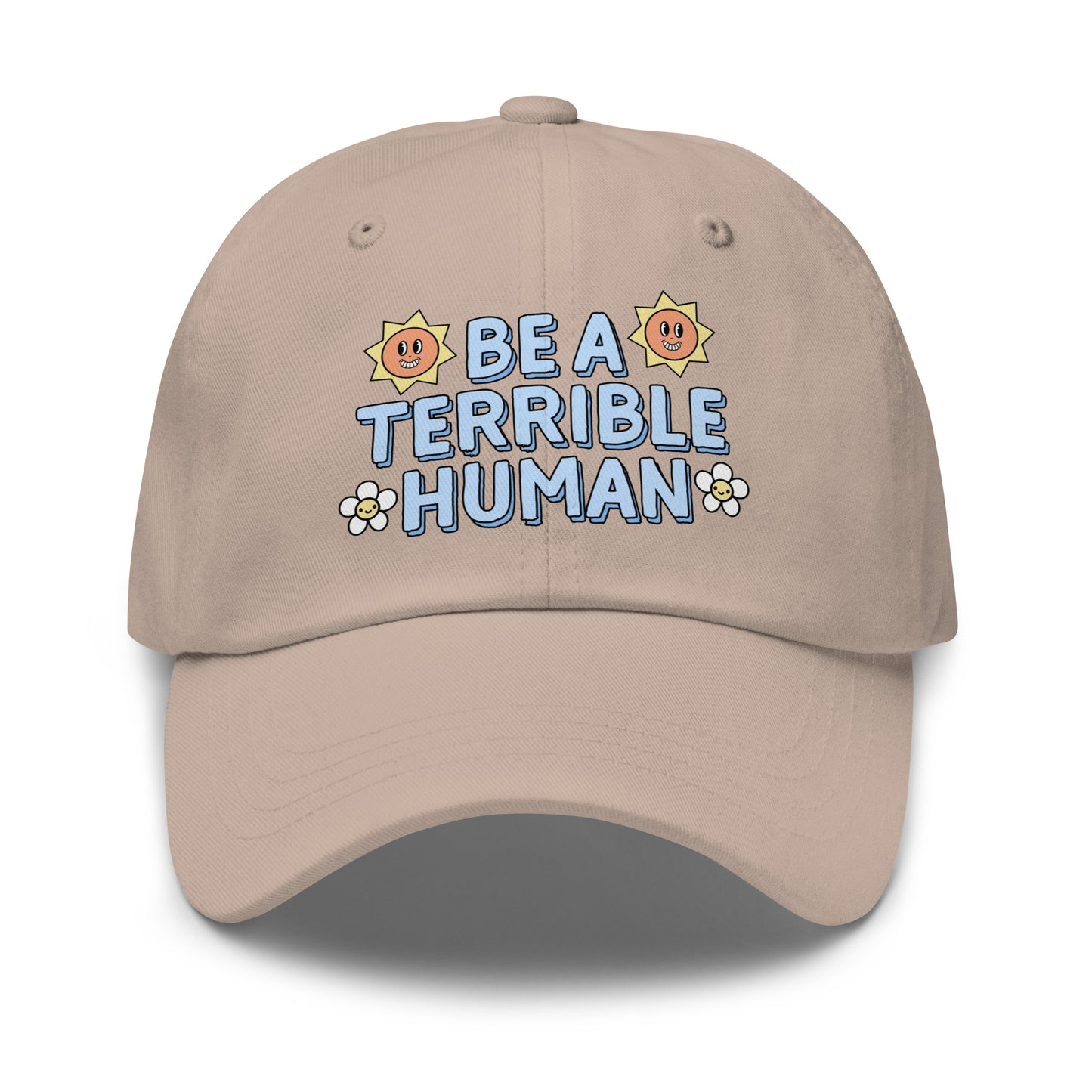 funny rude dad hat with cynical quote