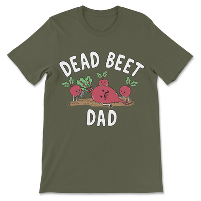 a pun shirt with these attributes: pun shirt, funny pun shirt, dad pun shirt, wordplay shirt, visual pun, deadbeat dad joke, vegetable pun, food pun shirt, corny joke shirt, dad joke graphic tee.