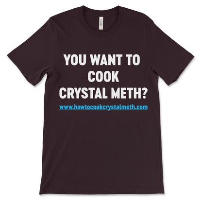 Horrible text only offensive shirt with dark humor and absurd theme.