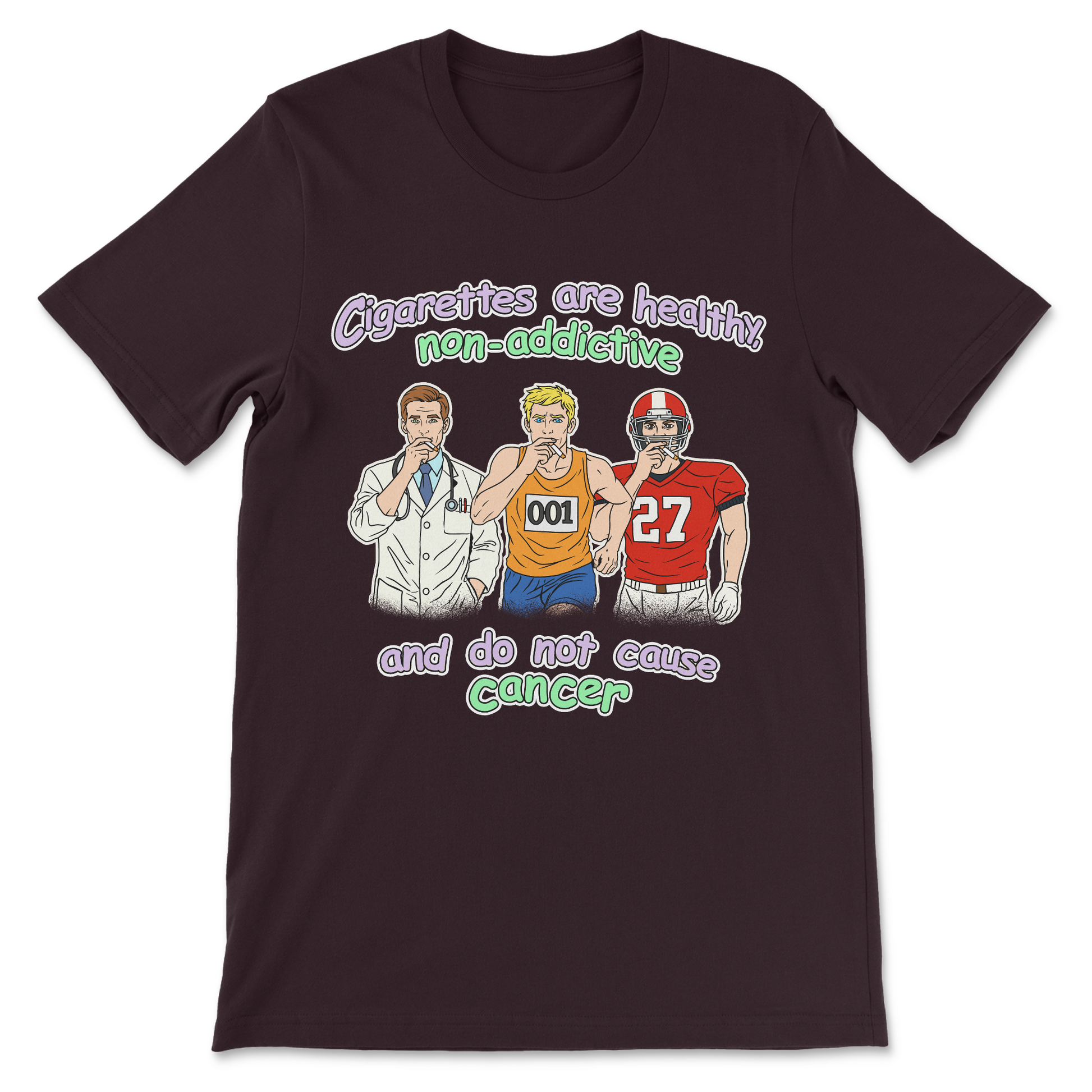 absurd statement tee about smoking cigarettes
