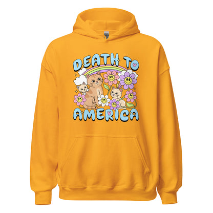 Death to America funny anti America meme hoodie