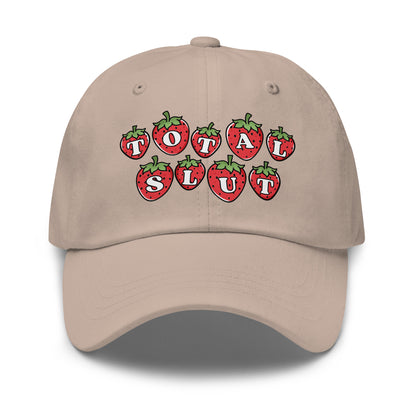 inappropriate hat for women that says total slut