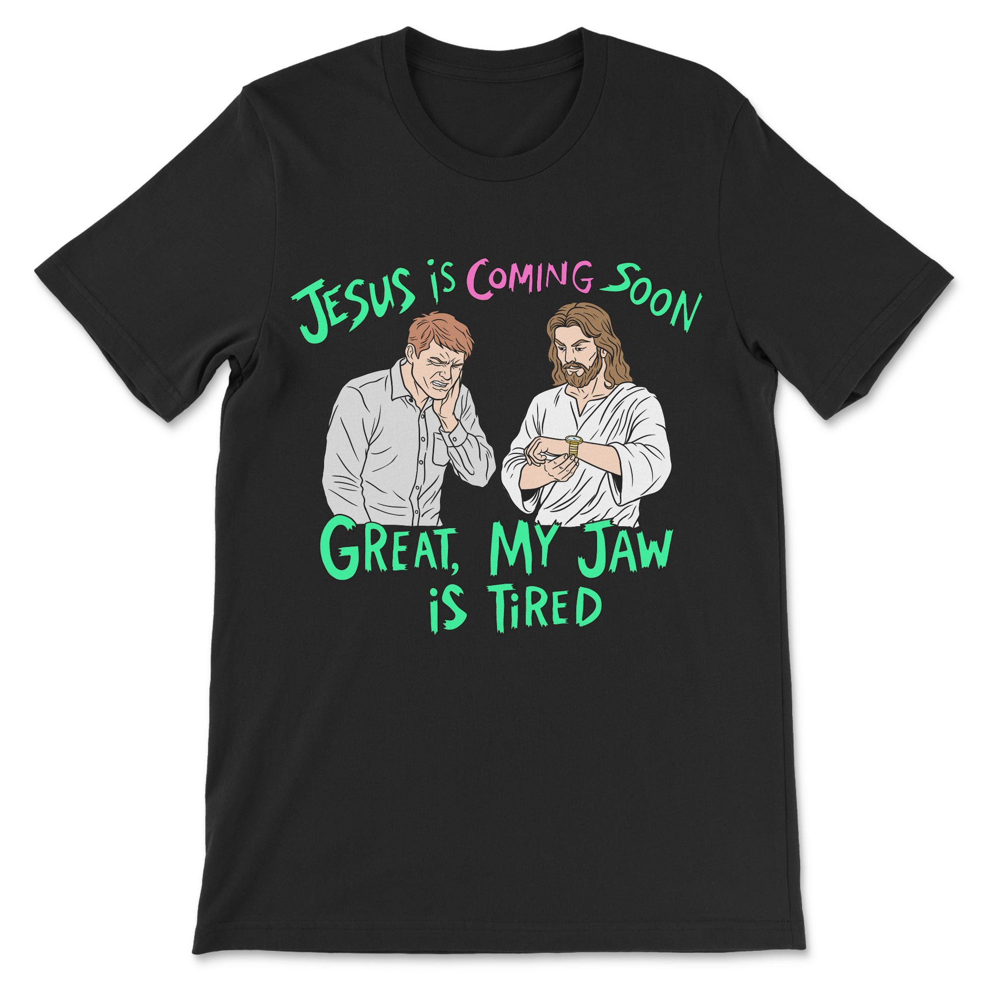 black Jesus is coming funny christian meme shirt