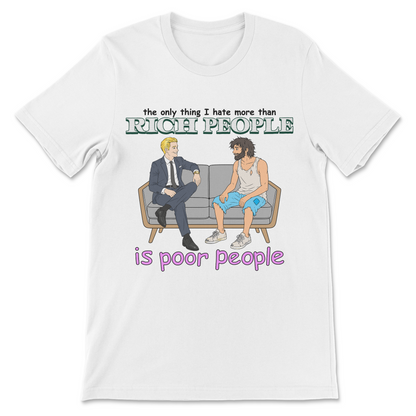 cynical tshirt against society 
