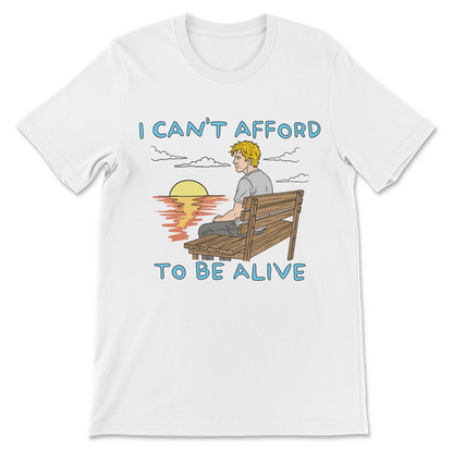 funny affordability crisis shirt with ironic slogan
