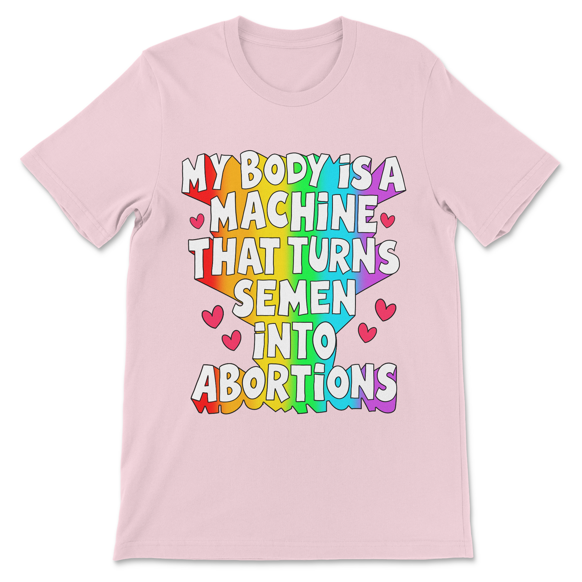 Funny feminist shirt with a pro-choice political slogan.
