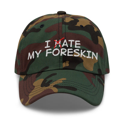 I Ate My Foreskin Dad Hat adjustable funny meme hat