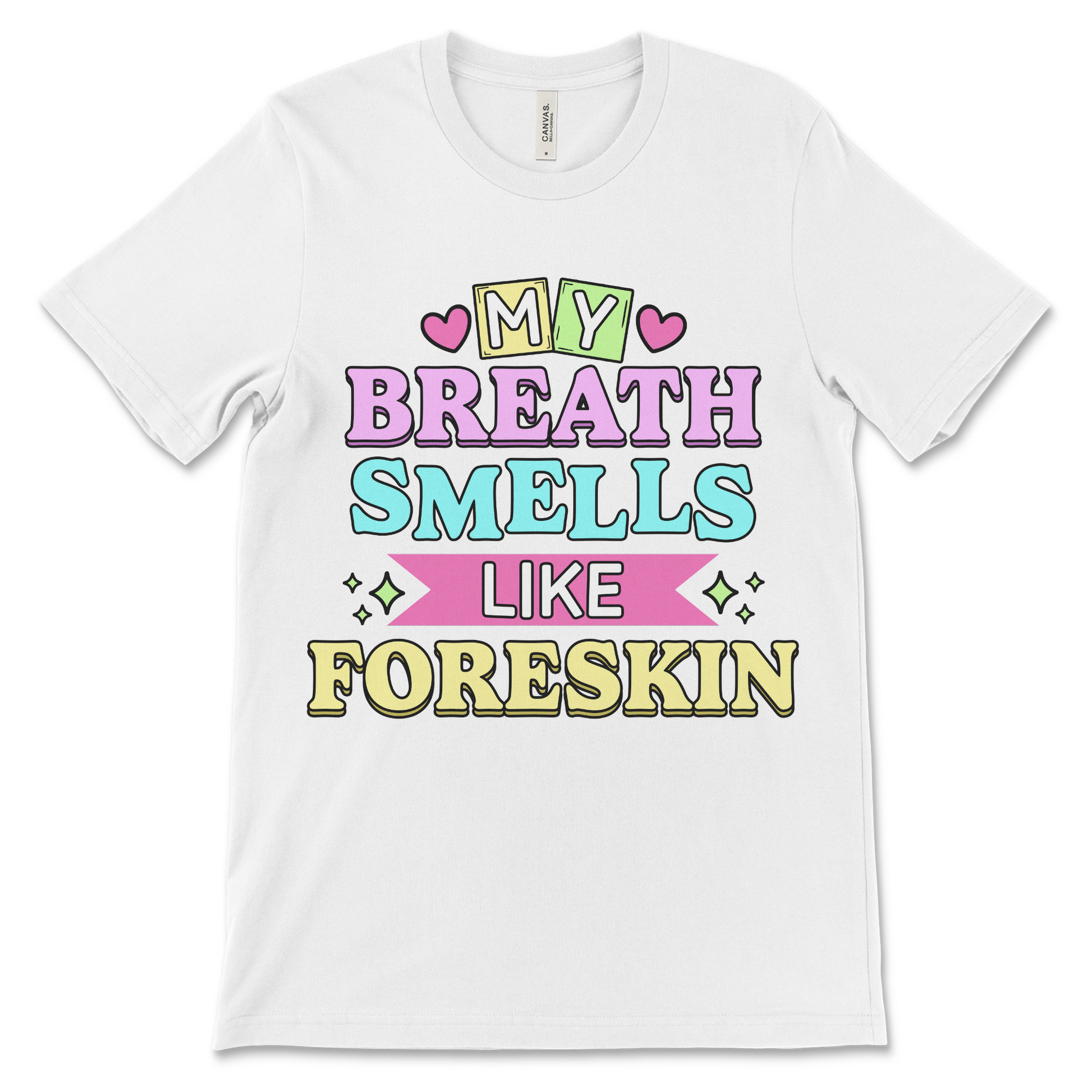 My Breath Smells Like Foreskin is a deeply inappropriate foreskin meme shirt made for fans of offensive jokes, gross-out humor, and NSFW vibes. A great vulgar gag gift.