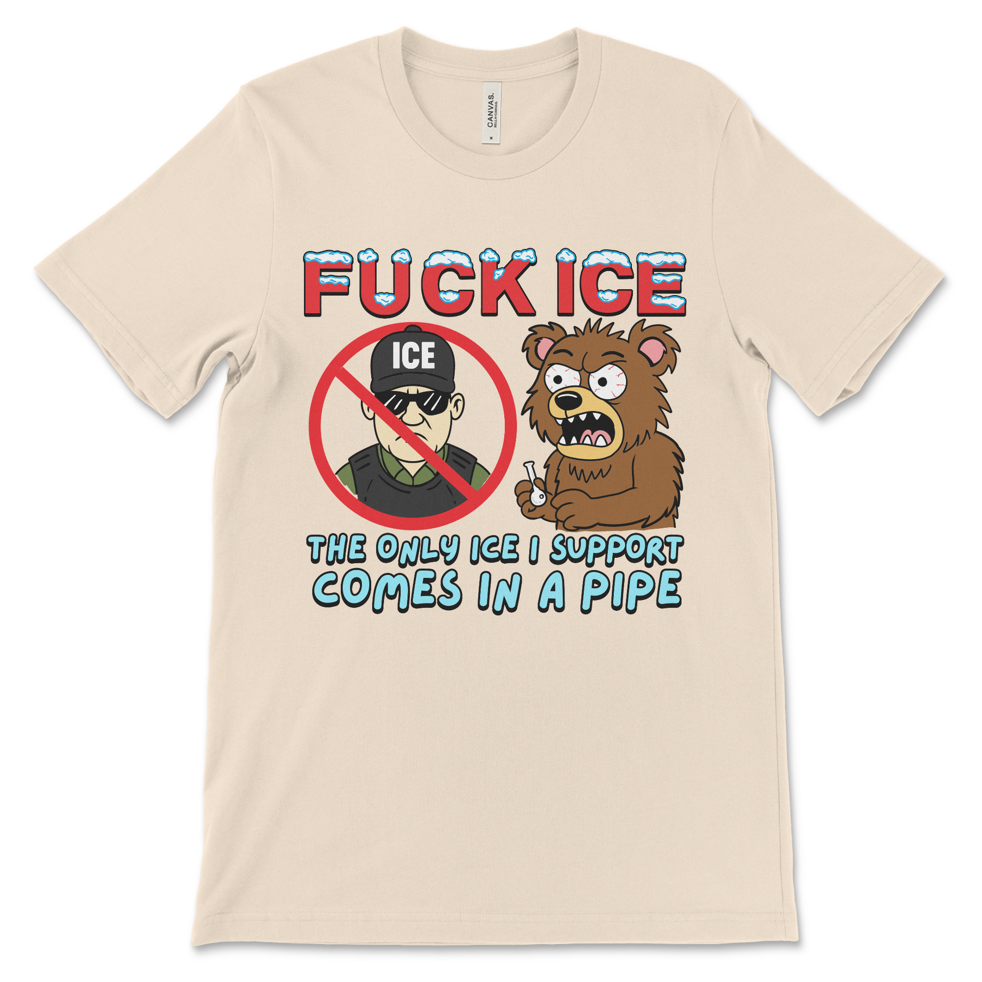 Dark humor shirt combining meth jokes with anti-fascist, anti-government messaging. Perfect for people who proudly wear the worst shirts ever.