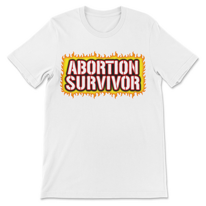 Funny controversial shirt with abortion humor and dark comedy themes.

