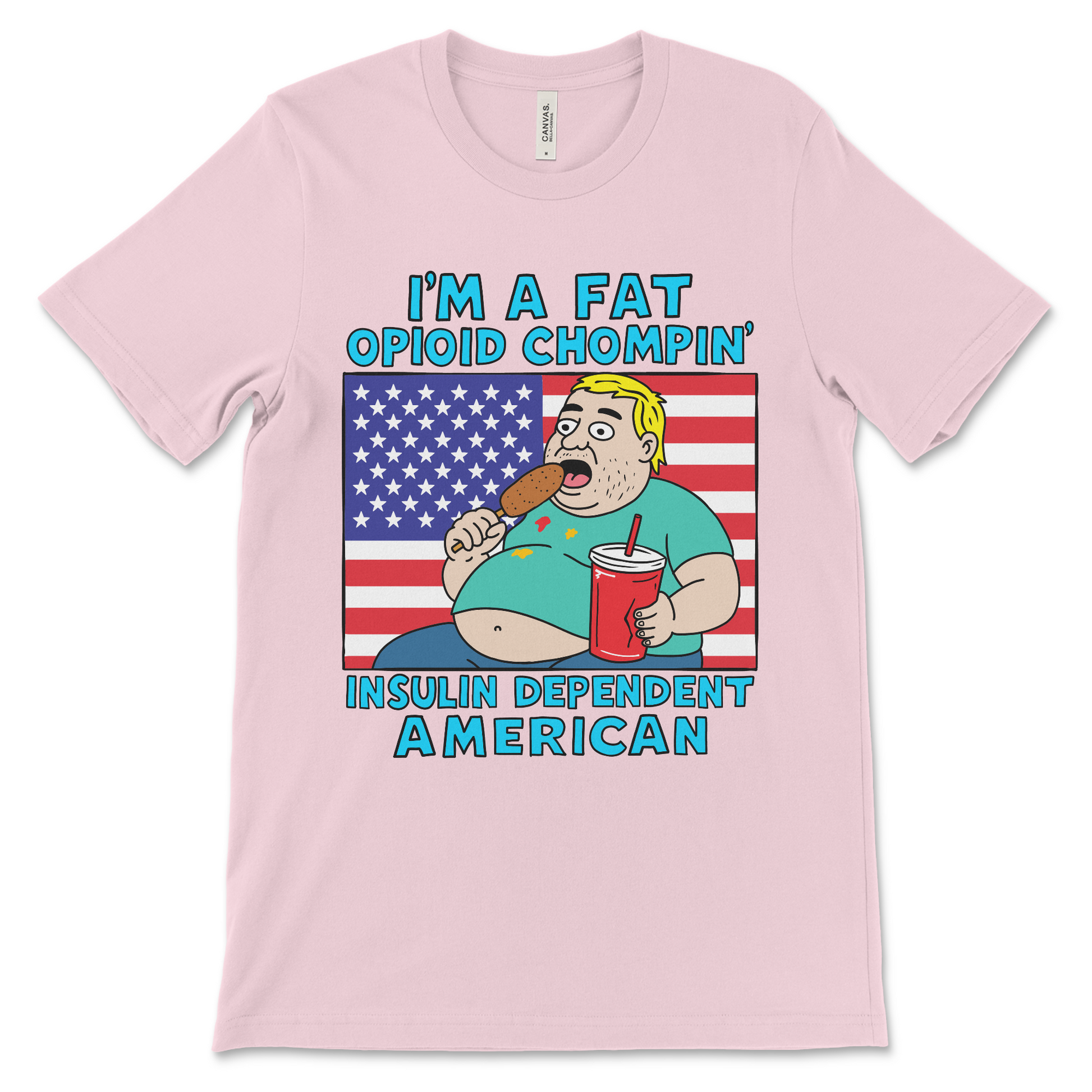 sarcastic political t-shirt poking fun at American culture and politics