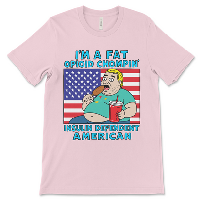 sarcastic political t-shirt poking fun at American culture and politics