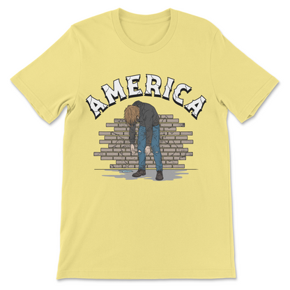 Dark humor America graphic tee
