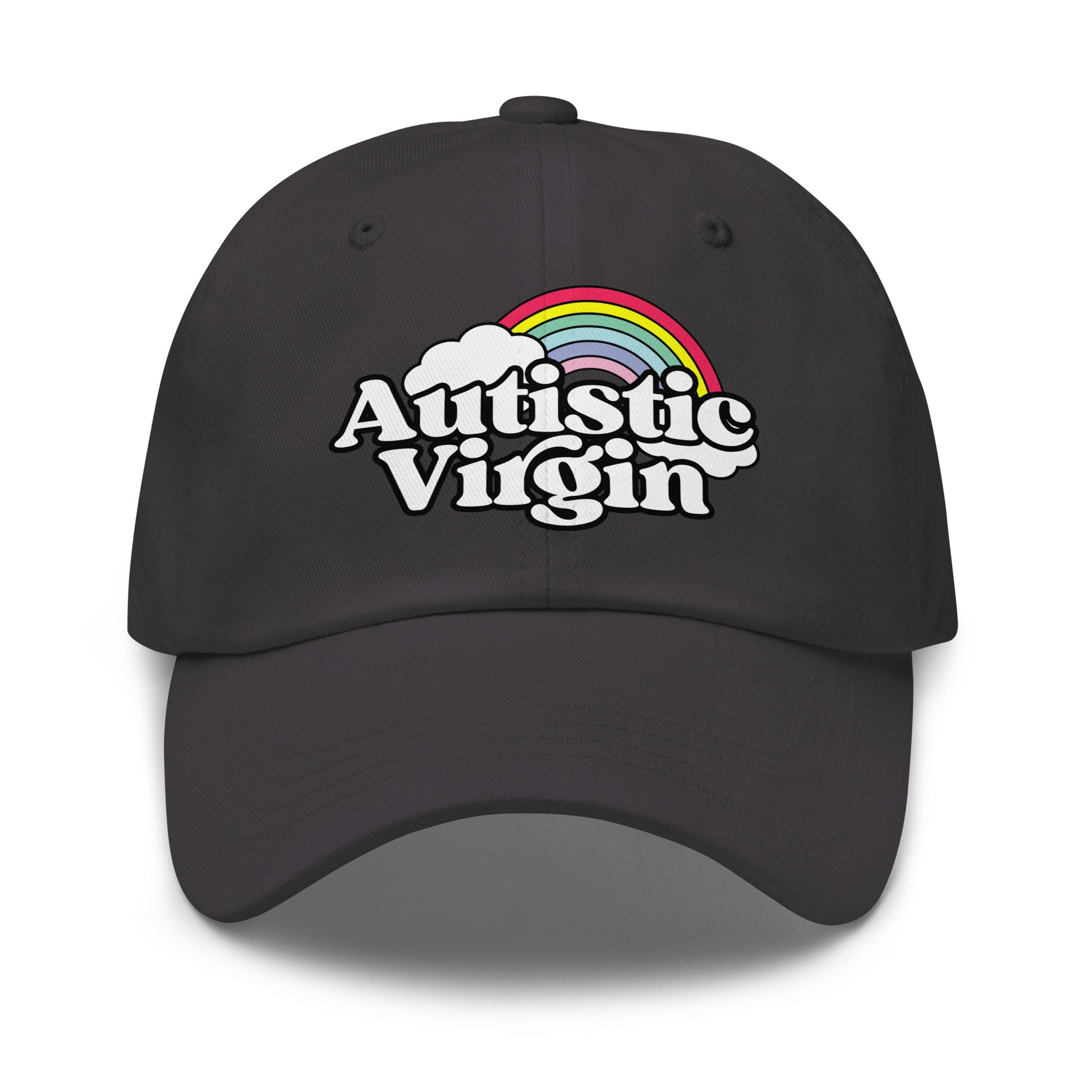 Autistic Virgin dad hat – NSFW crude meme design classic unstructured dad cap