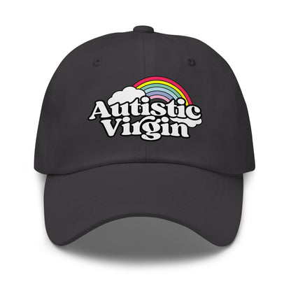 Autistic Virgin dad hat – NSFW crude meme design classic unstructured dad cap