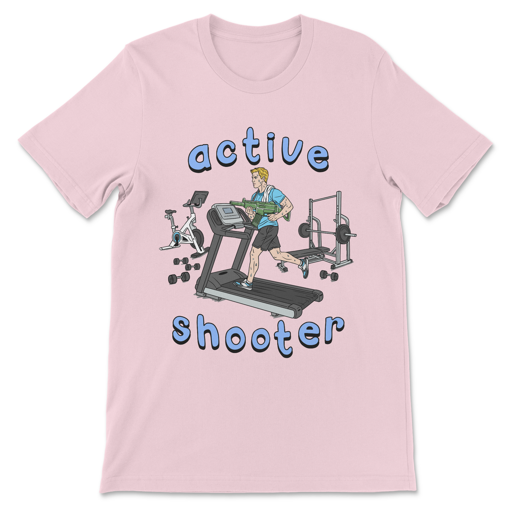 Dark humor Active Shooter offensive meme shirt