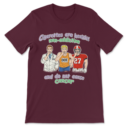 offensive t shirt with dark humor about smoking
