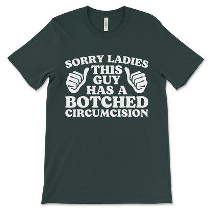 Cursed graphic tee, inappropriate gag gift, foreskin humor shirt for adults
