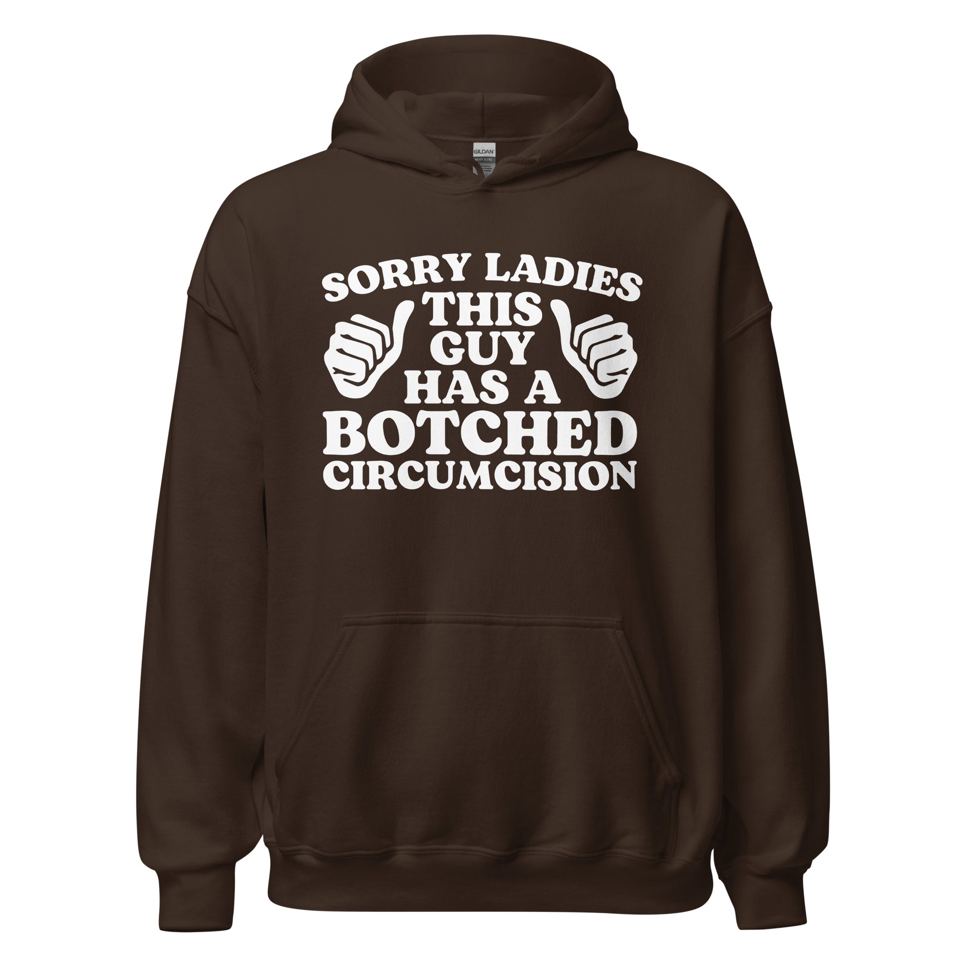 Dirty humor hoodie with raunchy meme appeal, great for people into offensive sayings and controversial graphic apparel.
