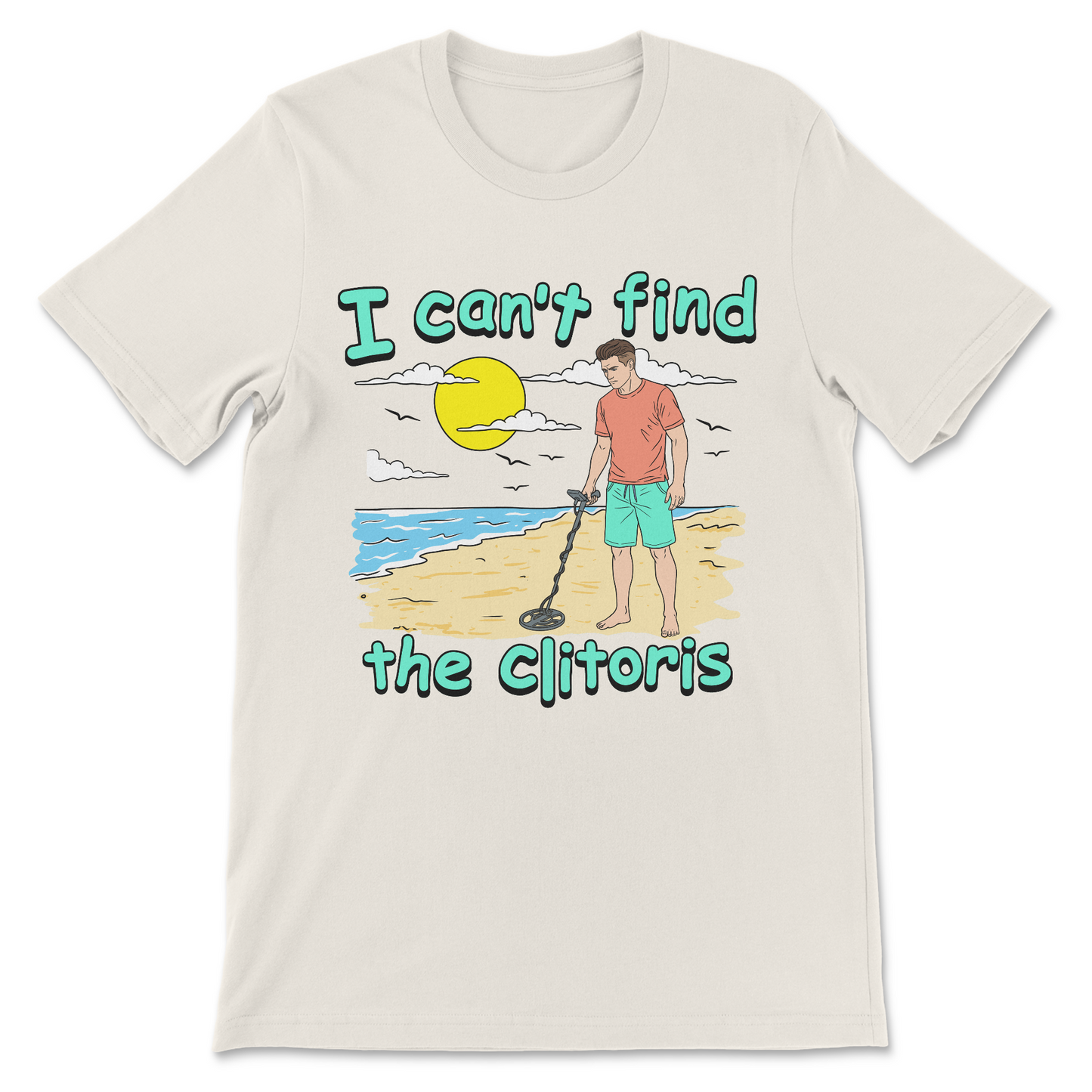 funny clitoris joke shirt inappropriate meme design
