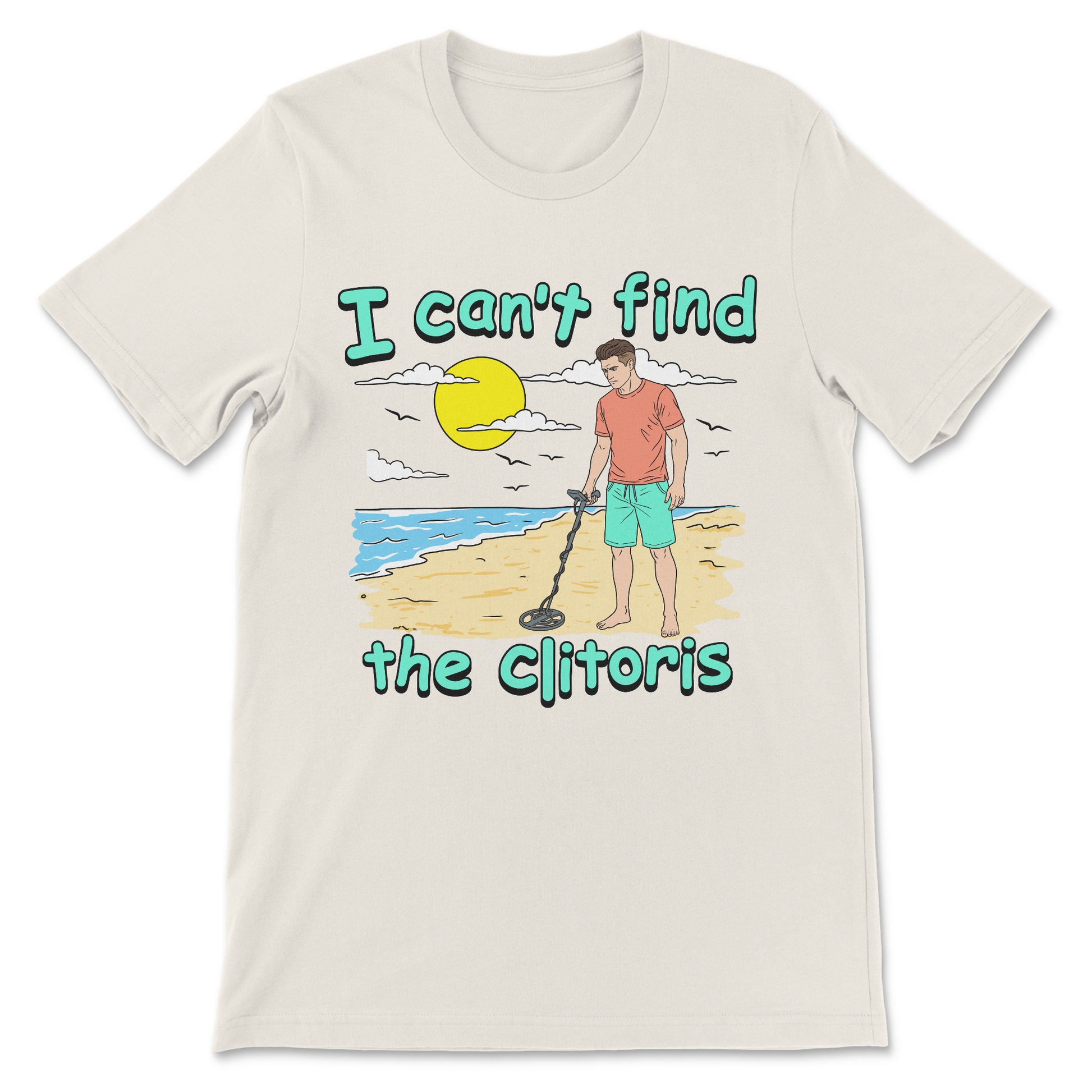 funny clitoris joke shirt inappropriate meme design
