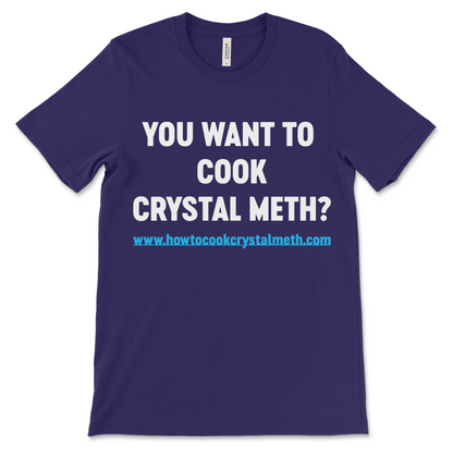 Crystal meth parody shirt for fans of ironic graphic tees